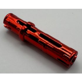   6558 Chrome Red Technic, Pin 3L with Friction Ridges Lengthwise  Custom Chromed by Bubul