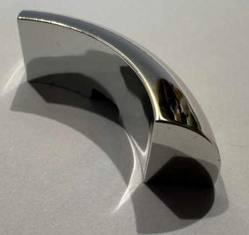 65617 | Chrome Silver Brick, Round Corner 3 x 3 x 1 without Studs | Custom Chromed by BUBUL