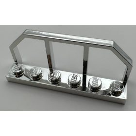   Chrome Silver Plate, Modified 1 x 6 with Train Wagon End   Part:6583 chromed by Bubul