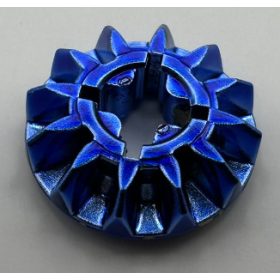   6589_Chrome Blue Technic, Gear 12 Tooth Bevel  6589 Custom Chromed by BUBUL
