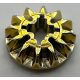 6589 Chrome Gold Technic, Gear 12 Tooth Bevel Custom Chromed by BUBUL