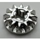 6589_Chrome Silver Technic, Gear 12 Tooth Bevel  6589 Custom Chromed by BUBUL