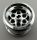 6595 | Chrome Silver Wheel 49.6 x 28 VR with Axle Hole  that 22253 and  23243 | Custom Chromed by BUBUL