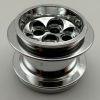 6595 | Chrome Silver Wheel 49.6 x 28 VR with Axle Hole  that 22253 and  23243 | Custom Chromed by BUBUL