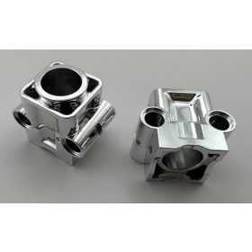   6608 | Chrome Silver Technic Engine Cylinder, Smooth | Custom Chromed by Bubul