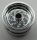 66727 Chrome Silver Wheel 18mm D. x 12mm with Pin Hole and Stud, Dotted Brake Rotor Lines Custom Chromed by BUBUL