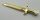 66964 Chrome Gold Minifigure, Weapon Sword, Greatsword Pointed with Upturned Crossguard Custom Chromed by BUBUL