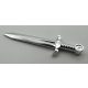 66964 Chrome SilverMinifigure, Weapon Sword, Greatsword Pointed with Upturned Crossguard Custom Chromed by BUBUL