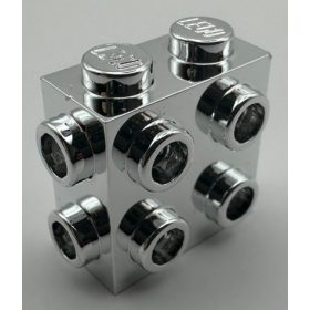   67329 | Chrome Silver Brick, Modified 1 x 2 x 1 2/3 with Studs on Side and Ends | Custom Chromed by BUBUL