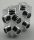 67329 | Chrome Silver Brick, Modified 1 x 2 x 1 2/3 with Studs on Side and Ends | Custom Chromed by BUBUL