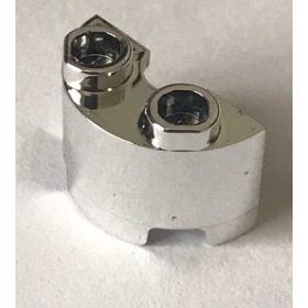   68013 | Chrome Silver Cylinder Half 1 x 2 x 1 | Custom Chromed by BUBUL