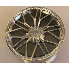    68577 Chrome Silver Wheel 62.3mm D. x 42mm Technic Racing Large with 10 'Y' Spokes SIAN Custom Chromed by Bubul Lamborghini Sian rim