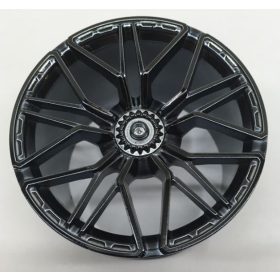    68577 Chrome Black Chrome-Titan Wheel 62.3mm D. x 42mm Technic Racing Large with 10 'Y' Spokes Custom Chromed by Bubul Lamborghini Sian rim