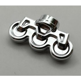   6917 | Chrome Silver Minifigure Footgear Inline Skate | Custom Chromed by BUBUL