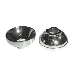   71128, x85 | Chrome Silver Dish 2 x 2 x 2/3 Light Reflector | Custom Chromed by BUBUL