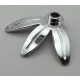 7264 | Chrome Silver Plant Plate, Round 1 x 1 with 3 Thin Leaves  |  Custom Chromed by BUBUL