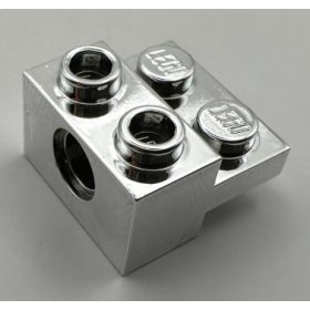   73109 | Technic, Brick Modified 1 x 2 with Hole and 1 x 2 Plate | Custom Chrome by Bubul