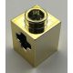 73230 | Chrome Gold Technic, Brick 1 x 1 with Hole | Custom Chromed by Bubul