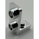 73825 | Chrome Silver Bracket 1 x 1 - 1 x 2 Inverted | Custom Chromed by Bubul