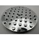 74611 Chrome Silver Plate, Round 8 x 8 with Hole Custom Chromed by BUBUL