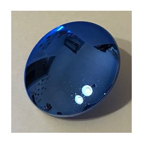   75902 Chrome Blue Minifig, Shield Round with Rounded Front  75902 Custom Chromed by BUBUL