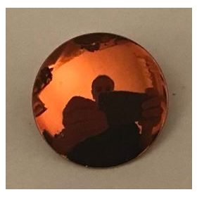   75902 Chrome Copper Minifig, Shield Round with Rounded Front  Custom Chromed by BUBUL