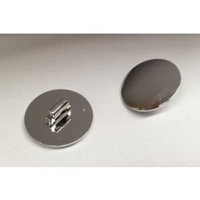   75902 Chrome Silver Minifig, Shield Round with Rounded Front  75902 Custom Chromed by BUBUL
