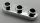 77850 | Chrome Silver Plate, Round 1 x 3 with Open Studs | Custom Chromed by BUBUL