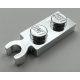 78256 Chrome Silver Plate, Modified 1 x 2 with Clip on End (Vertical Grip) Custom Chromed by BUBUL