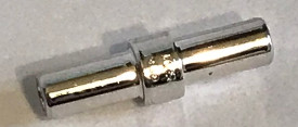 78258 | Chrome Silver Bar 1 x 8 with Brick 1 x 2 Curved Top End | Custom Chromed by BUBUL