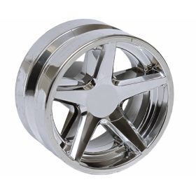   7834 Chrome Silver Wheel 21mm D. x 11mm with 5 Spokes original Lego part 