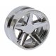 7834 Chrome Silver Wheel 21mm D. x 11mm with 5 Spokes original Lego part 