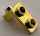 79389 | Chrome Gold Bracket 1 x 1 - 1 x 2 | Custom Chromed by Bubul