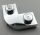 79491 Chrome Silver Plate, Round Corner 2 x 2 with 1 x 1 Cutout Custom Chromed by BUBUL