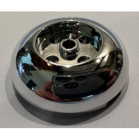   79850, 104786 | Chrome Silver Brick, Round 4 x 4 Dome Top with 2 x 2 Recessed Center | Custom Chromed by BUBUL