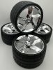 80280 80281 | Chrome Silver Wheel 75mm D. x 41mm #1 Model Left or Right Side 73389 73398 | Custom Chromed by Bubul 