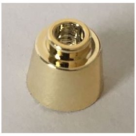   85975, 29175 | Chrome GOLD Cone 1 1/6 x 1 1/6 x 2/3 (Fez) | Custom Chromed by Bubul