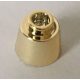 85975, 29175 | Chrome GOLD Cone 1 1/6 x 1 1/6 x 2/3 (Fez) | Custom Chromed by Bubul