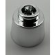 85975, 29175 | Chrome Silver Cone 1 1/6 x 1 1/6 x 2/3 (Fez) | Custom Chromed by Bubul