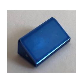   85984 Chrome BLUE Slope 30 1 x 2 x 2/3  Custom Chromed by BUBUL