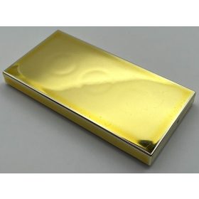 87079 | Chrome Gold Tile 2 x 4 | Custom Chromed by BUBUL