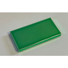 87079 | Chrome GREEN Tile 2 x 4 | Custom chromed by Bubul