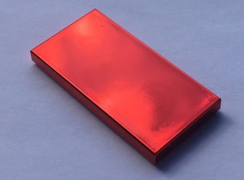 87079 | Chrome REDd Tile 2 x 4 | Custom Chromed by BUBUL