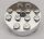 87081 | Chrome Silver Brick, Round 4 x 4 with Hole | Custom Chromed by BUBUL