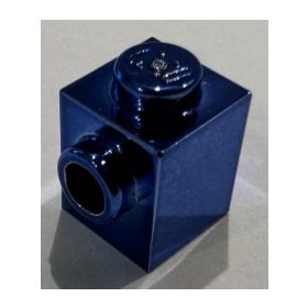   87087 | Chrome Blue Brick, Modified 1 x 1 with Stud on 1 Side | Custom Chromed by Bubul