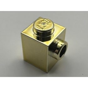   87087 | Chrome Gold Brick, Modified 1 x 1 with Stud on 1 Side | Custom Chromed by Bubul