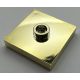 87580 Chrome Gold Plate, Modified 2 x 2 with Groove and 1 Stud in Center (Jumper)  87580 or 23893 Custom Chromed By BUBUL