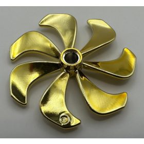 87751 Chrome Gold Propeller 7 Blade 6 Diameter