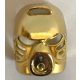 87788 | Chrome GOLD Bionicle Mask Hau (Stars) | Custom Chromed by BUBUL