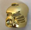87788 | Chrome GOLD Bionicle Mask Hau (Stars) | Custom Chromed by BUBUL